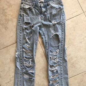 Pull & Bear Ripped distressed jeans